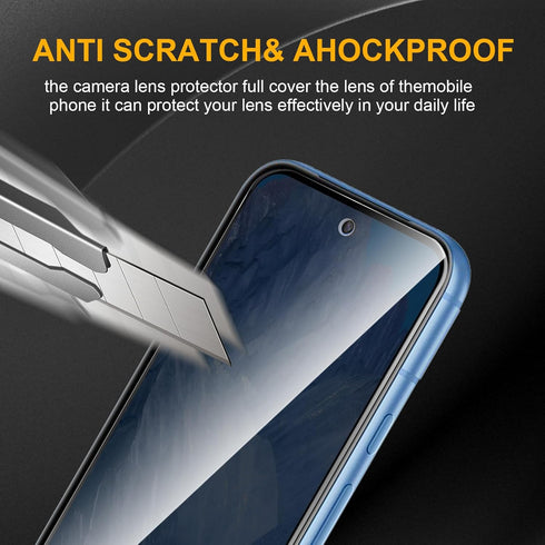 3 Pack Privacy Screen Protector for Google Pixel 8a with Camera Lens Protector, Anti Spy