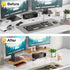 Legs15.74" Desk2-Tier PCModern Adjustable Monitor Stand Riser with Acrylic Length Dual Monitor Stand for Wood Desktop