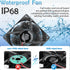 GDSTIME 80mm x 25mm 12V IP68 Waterproof Exhaust Fan, Small Brushless DC Cooling Computer Case Fan, 2 Pack