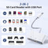 ROKO 17 16 15/iPad/Mac/Laptop3 1 SD Card Reader,Micro SD Card Reader for iPhone in sd Card Reader with Dual Slots & USB