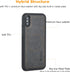molzar GripBig Series Case for iPhone Xs and iPhone X, Built-in Metal Plate for Magnetic Mount, Black/Black
