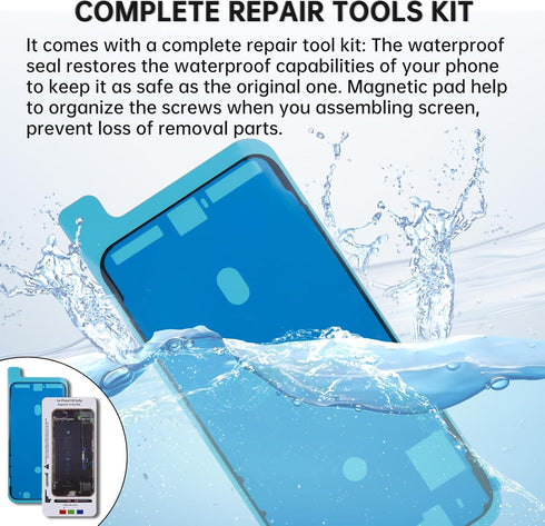 for iPhone 7 Screen Replacement - with Home Button Earpiece Ear Speaker White 3D Touch LCD Display Assembly Fix Tools