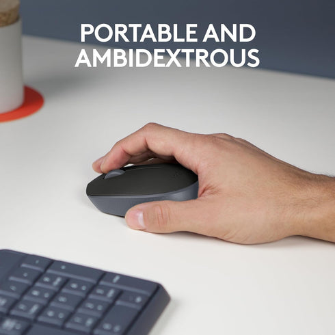 Logitech M170 Wireless Mouse for PC, Mac, Laptop, 2.4 GHz with USB Mini Receiver, Ambidextrous - Black