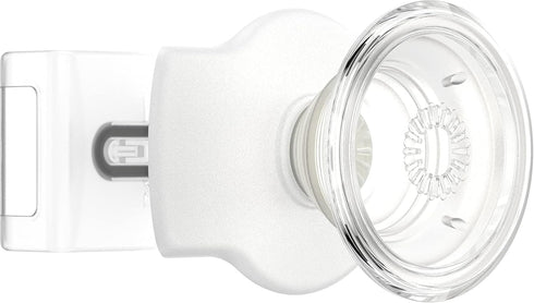 PopSockets Sliding Phone Grip with Expanding Kickstand - White and Clear