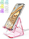 TOPGO Acrylic Phone Stand, Clear Holder for Office Desk, Kitchen Counter, Compatible with iPhone 15 14 13 12 11