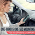 Universal Car Phone Mount Magnetic, All-Metal iPhone Holder for Any Smartphone or GPS, One-Handed Cell Phone