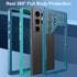 Ezanmull Waterproof Case for Samsung Galaxy S24 Ultra, Full Body Protective Cover with Built-in Screen Protector, Teal