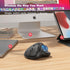Nulea M501 Wireless Trackball Mouse, Rechargeable Ergonomic, Easy Thumb Control, 3 Device Connection