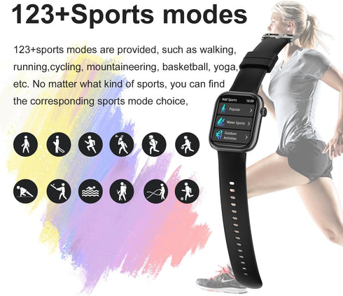 Smart Watch for Men Women - Bluetooth Call, 1.83" Fitness Tracker, Heart Rate Monitor, Waterproof