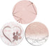 Collapsible Phone Bracket - 360° Rotary Grips for Phones & Tablets (3 Pack) - White Heart Rose Gold