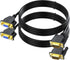 2-Pack VGA Extension Cable 6ft, Male to Female 15 Pin VGA Cord, Support 1080P Full HD for Laptop, PC