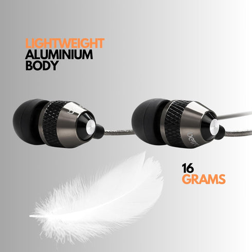 Betron B25 Earphones: Lightweight, noise-isolating wired headphones with strong bass, tangle-free cord, and soft tips