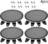 Fielect 4Pcs Black 10 inch Speaker Grill Cover - SubWoofer Grille Speaker Covers Waffle Grill Cover Guard Protector