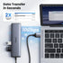 UGREEN USB to Ethernet Adapter, 5 in 1 USB Hub with Gigabit RJ45, USB-C 3.2, USB-A 3.2/2.0 for Laptop