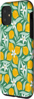 PrintablePretty 11 Sage Green Cluster Lemon Floral Pattern Citrus Botanical Case for iPhone