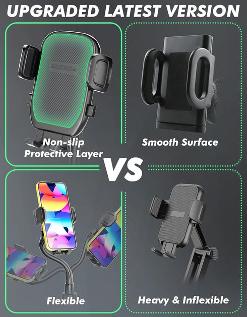 Cup Phone Holder for Car - Upgraded Mount with Expandable Base for 4.0-7.0 inches Phones