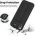 LAUDTEC Silicone Kickstand Case for iPhone X/XS - Flexible Soft Liquid Silicone Cover with Hand Strap and Metal Stand
