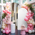 Jnbasdffb 7.2 Abstract Geometric Wedding Arch Cover, Stretchy Spandex Arch Backdrop Stand Covers FT, Oil Painting