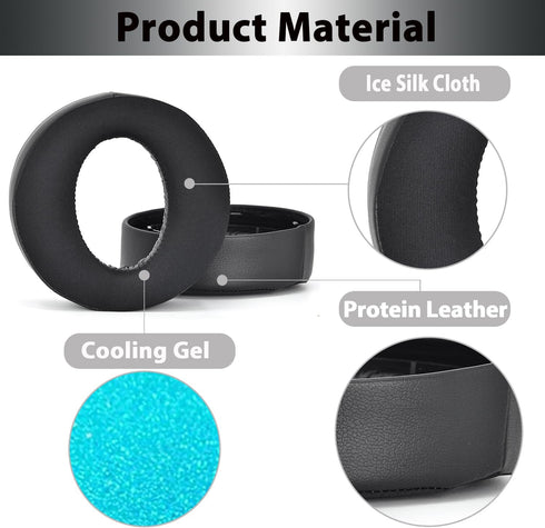Adhiper Replacement Ear Pads for PS5 Pulse 3D Headset, Upgraded Cooling Gel Earpads Compatible with Sony PlayStation 5,