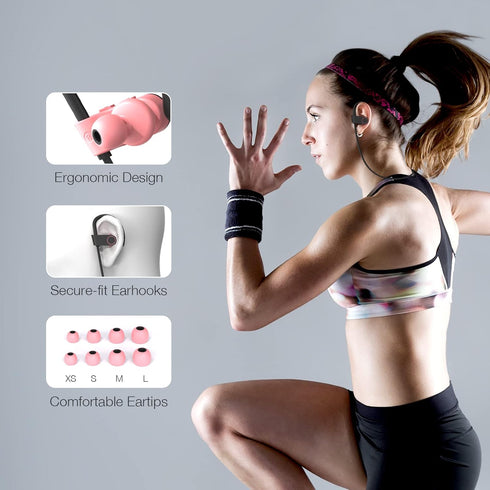 Boean Bluetooth Headphones for Women, Bluetooth 5.3 Running Headphones, IPX7 Waterproof with 15 Hrs Playtime
