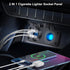12V USB Outlet Marine Switch Panel Plug, PD3.0 Dual QC3.0 USB Ports Aluminum Car Charger with LED Voltmeter Power Switch