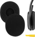 Geekria QuickFit Foam Replacement Ear Pads for Logitech H800 Headphones, Black Ear Cushions, Earpads, Repair Parts