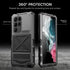 Samsung S23 Ultra Heavy Duty Armor Defender Case, Black, with Built-in Gorilla Glass, Rugged Military-Grade Protection