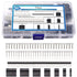 Taiss 600PCS Dupont Connector Kit, 2.54mm 1/2/3/4/5/6/7 Pin Housing Connector and Male Female Crimp Pin