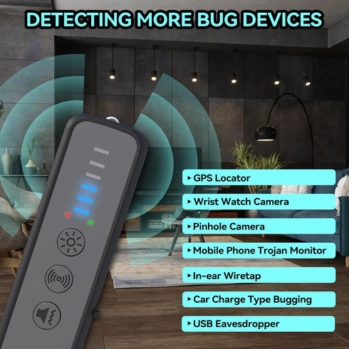 Hidden Camera Detectors, Anti Spy Detector, Bug Detectors, Car GPS Tracker Detector, Infrared Detector, RF Detector, Anti Eavesdropping, Finder Device, Anti Tracking for Travel, Office,Hotel