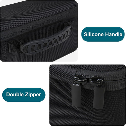 Canboc Hard Carrying Case for Blue Tees Golf Player+ GPS Speaker, Black, with Mesh Pocket for Charging Cable