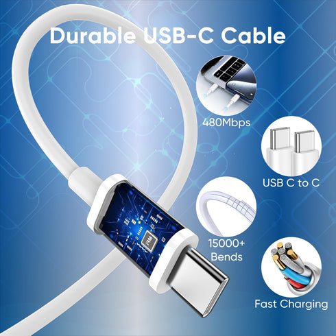 iPhone 16 15 Fast Charging Charger, 30W USB C Block with 10FT Cable for iPhone 15 16 Plus Pro Max