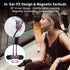 USB C Headphones with Mic, Wired Earbuds for Galaxy S24 S23 FE S22 S21 iPhone 15, Magnetic Noise Canceling in-Ear