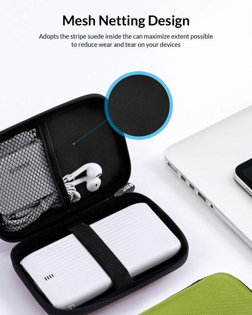 ORICO Hard Drive Case 2.5 inch External Drive Storage Bag, Waterproof Shockproof for Organizing HDD and Accessories,