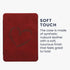 kwmobile (2024)/Colorsoft Cover Compatible with Amazon Kindle Paperwhite Cover - eReader Case - Brushed Heart Dark Red
