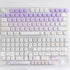 Gliging Keycaps 142 Keys Purple Rabbit Cute MOA Profile, Dye-Sublimation for Cherry MX Switches Mechanical Keyboard