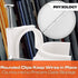 Pro-Grade Cable Clips with Steel Nails, 5mm, 7mm, 9mm Wire Holders, 100 Per Size, UV Resistant Plastic