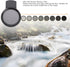 Diyeeni 37mm ND2 ND400 ND2 ND400 Clip On - Phone Lens ND Filter Kit, Variable ND Neutral Density Filter Adjustable