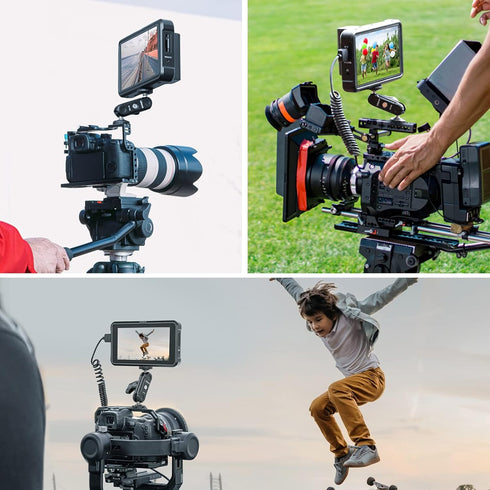 ULANZI Magic Arm with Double Ballhead 1/4" Screw, Compatible with Universal Monitor Mount for Camera Accessories