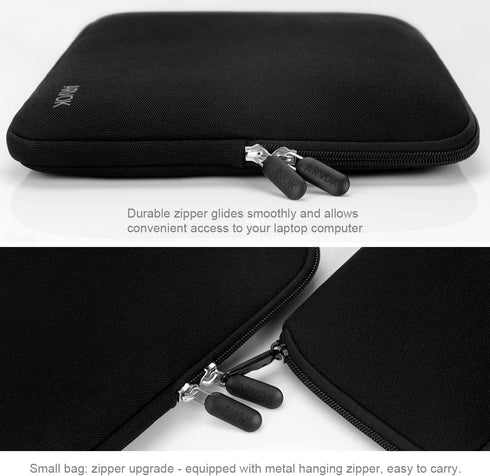 ARVOK 13-14 inch Canvas Laptop Sleeve, Water Resistant Notebook Case with Extra Bag for MacBook/HP/Dell/Lenovo/Asus