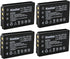 Kastar 4-Pack Rechargeable Battery Replacement for Minolta NP-120 NP120, Compatible with Minolta MN35Z Camera