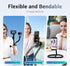 Kiorafoto 29.5'' 17 16 15 1/4"20 Magnetic Flexible Gooseneck Phone Mount Holder for iPhone Pro Max & Action Camera,Long