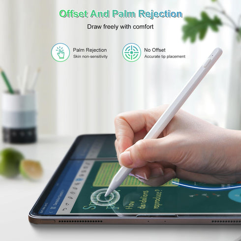 Wireless Charging Pencil 2nd Generation - Stylus Pen for iPad Pro with Palm Rejection, Compatible with iPad/Mini/Air/Pro