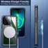 SPIDERCASE iPhone 13 Pro Case, Waterproof with Built-in Lens & Screen Protector, Heavy Duty Protection, Black/Clear