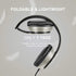 LORELEI X6 Over-Ear Headphones, Lightweight Foldable & Portable Stereo Bass with Microphone, 1.45M No-Tangle Wired
