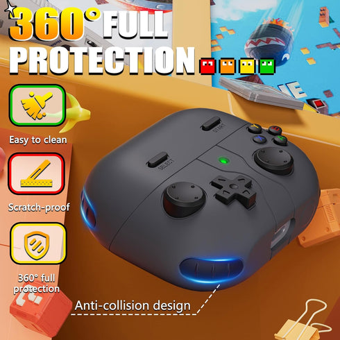 Soft Silicone Case for Samsung Galaxy Buds 3 & Galaxy Buds 3 Pro with 3D Decompression Button, Cleaning Kit - Dark Gray