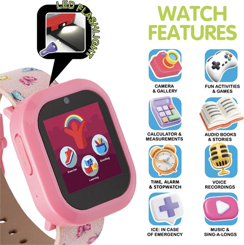 PlayZoom Kids Smartwatch with Bluetooth Speaker Set, Fun and Educational Smart Watch for Boys and Girls, Perfect Travel