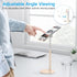 OMOTON Cell Phone Stand, Angle Height Adjustable Phone Stand, Aluminum Desktop Phone Holder Dock Stand for Desk, Compatible with iPhone 13/Mini/Pro/Max, All Smartphones and Tablets(4-11''),Gold