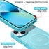 BENTOBEN Magnetic iPhone 13 & 14 Case, Lake Blue Translucent Matte Phone Cover Compatible with MagSafe