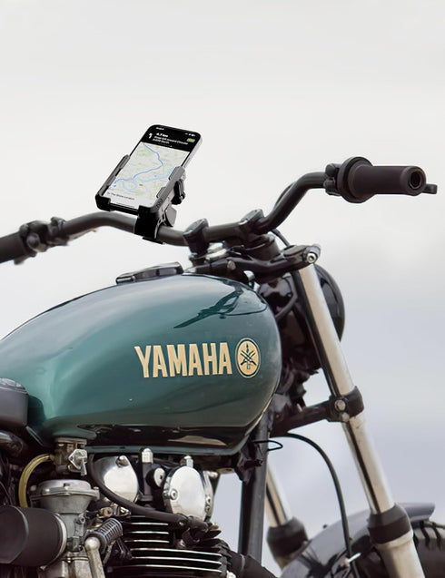 Bike Phone Mount for Electric, Mountain, Scooter, and Dirt Bikes, Universal 360° Bicycle Handlebar Holder for iPhone