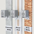 WALI Speaker Wall Mounts, Dual Side Clamping Bookshelf Mounting Bracket for Large Surround Sound Speakers, Holds up to
